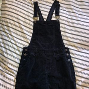 Forever 21 Dress Overalls Blue Velvet